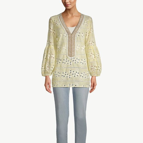 Embellished Eyelet Top - Picture 1 of 5